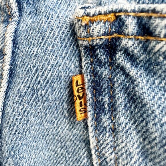 Levi’s Vintage Orange Tab High Rise Denim Shorts 90s Boyfriend Jean Cotton 26 - Picture 6 of 9